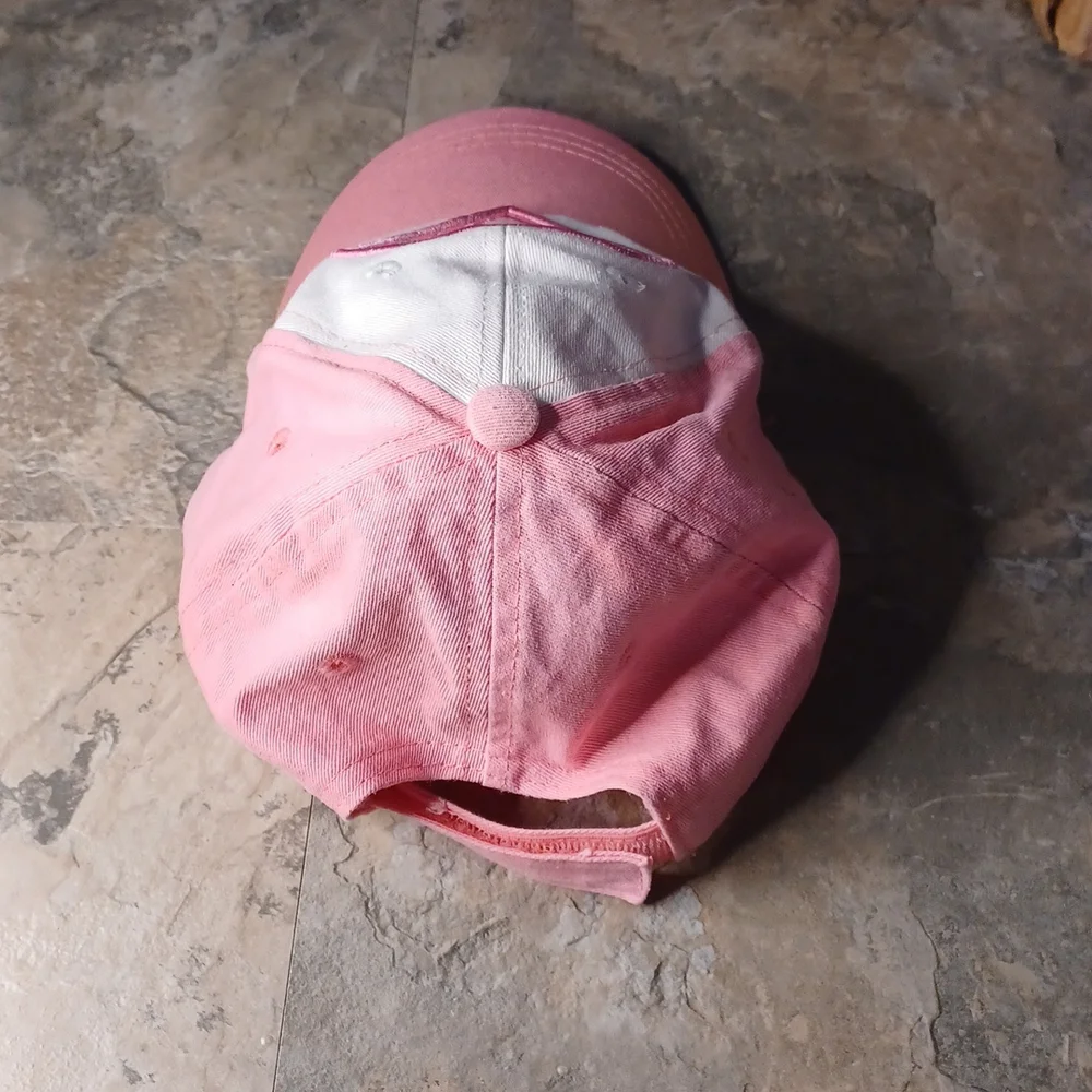 Pink and white Supergirl Baseball cap, sz OS